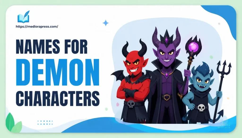 names for demon characters